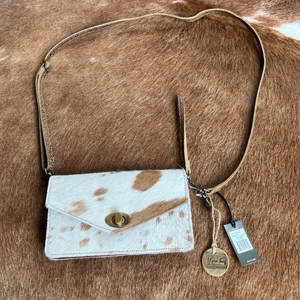NWT Myra Bag Crossbody Wristlet Wallet Cowhide
